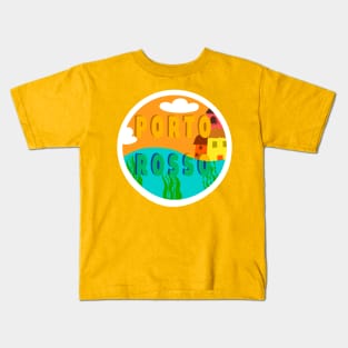 Porto Rosso Travel Sticker Kids T-Shirt